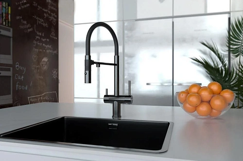 Смеситель для кухни Paulmark Gravity антрацит Gr213888-AN Смеситель для кухни Paulmark Gravity антрацит Gr213888-AN