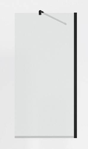 Шторка на ванну Timo TC-60/03C-8 в узком профиле черный 1400x600, стекло прозрачное 8 мм Шторка на ванну Timo TC-60/03C-8 в узком профиле черный 1400x600, стекло прозрачное 8 мм