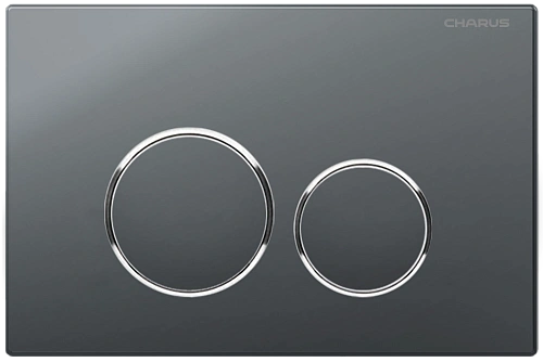 Клавиша смыва CHARUS SPAZIO FP.330.GRP.01 графит Клавиша смыва CHARUS SPAZIO FP.330.GRP.01 графит