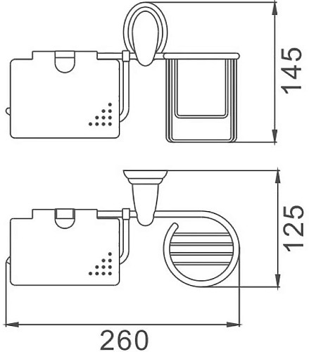 Держатель туалетной бумаги Haiba HB1503-1 Держатель туалетной бумаги Haiba HB1503-1
