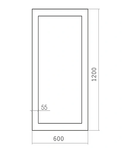 Зеркало SILVER MIRRORS 600x1200 Эфес (ФР-00000918) Зеркало SILVER MIRRORS 600x1200 Эфес (ФР-00000918)