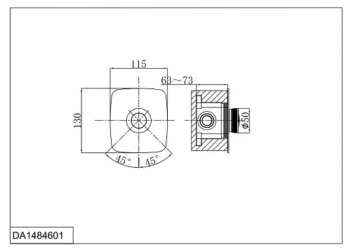 Смеситель для ванны D&K Bayern.Alfeld (DA1484601) Смеситель для ванны D&K Bayern.Alfeld (DA1484601)