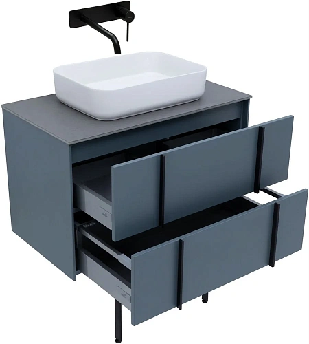 Тумба под раковину Allen Brau Reality 80 1.32005.BGM синий матовый Тумба под раковину Allen Brau Reality 80 1.32005.BGM синий матовый