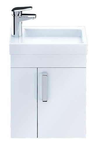Тумба с раковиной IDDIS Torr 40 подвесная белая полки слева (TOR40W1i95K) Тумба с раковиной IDDIS Torr 40 подвесная белая полки слева (TOR40W1i95K)