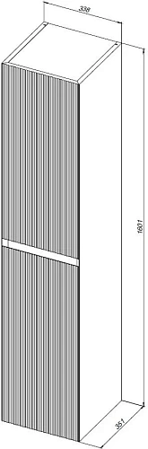 Шкаф-пенал Aquanet Альтера 34 00337158 белый матовый Шкаф-пенал Aquanet Альтера 34 00337158 белый матовый