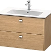 Тумба под раковину Duravit Brioso BR410201052 подвесная 82 см Европейский дуб Тумба под раковину Duravit Brioso BR410201052 подвесная 82 см Европейский дуб