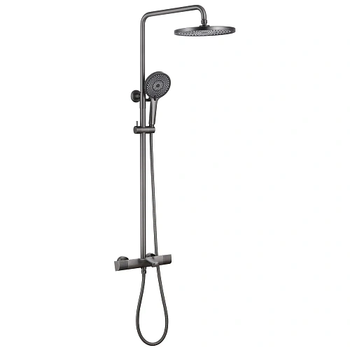 Душевая система ABBER Thermostat AF8516NGL с термостатом и изливом, никель Душевая система ABBER Thermostat AF8516NGL с термостатом и изливом, никель