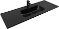 Раковина Aquanet Flat 120 черная матовая 00329258