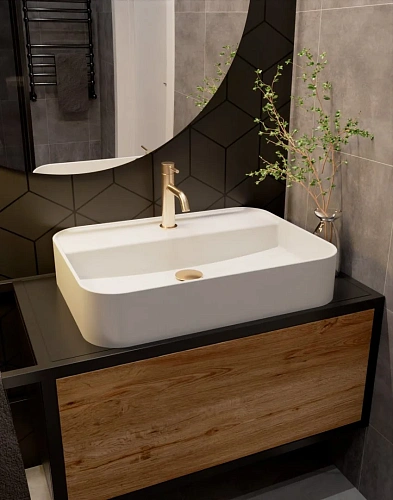 Смеситель для раковины AQUAme Siena AQM 6210BG 82мм, Brushed gold AQM6210BG Смеситель для раковины AQUAme Siena AQM 6210BG 82мм, Brushed gold AQM6210BG