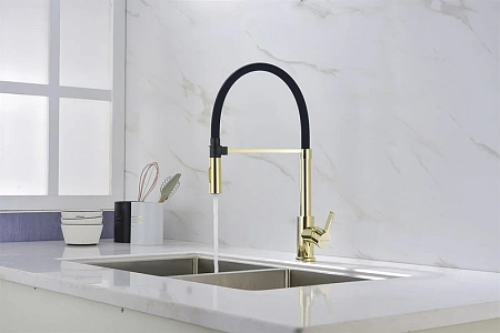 Смеситель для кухни Paulmark Halt, золото, Ha214021-G Смеситель для кухни Paulmark Halt, золото, Ha214021-G