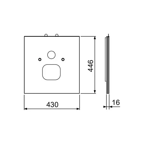 Стеклянная панель TECE TECElux 9650109 для установки унитаза-биде TECEone, белая Стеклянная панель TECE TECElux 9650109 для установки унитаза-биде TECEone, белая