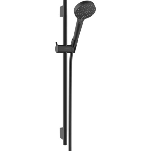 Душевой гарнитур Hansgrohe Vernis Blend 100 2jet, со штангой 65 см 26423670, матовый черный Душевой гарнитур Hansgrohe Vernis Blend 100 2jet, со штангой 65 см 26423670, матовый черный