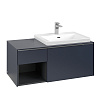 Картинка анонса товара «тумба под раковину villeroy &amp; boch subway 3.0 с подсветкой marine blue / marine blue c571l0vq»