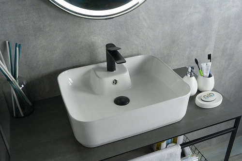 Раковина Gid N9445 51155 накладная белая 52x41.5x15 Раковина Gid N9445 51155 накладная белая 52x41.5x15