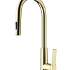 Смеситель для кухни Wonzon & Woghand с выдвижным изливом, брашированное золото (WW-A20782-BG) Смеситель для кухни Wonzon & Woghand с выдвижным изливом, брашированное золото (WW-A20782-BG)