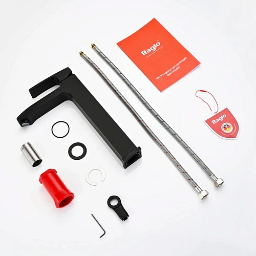 Смеситель для раковины Raglo R01.15.06, черный Смеситель для раковины Raglo R01.15.06, черный