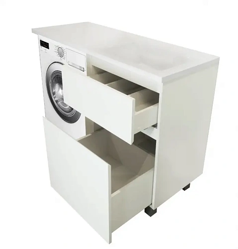 Тумба с раковиной Эстет Dallas Luxe ФР-00009838 1500х482 правая, напольная 2 ящика Тумба с раковиной Эстет Dallas Luxe ФР-00009838 1500х482 правая, напольная 2 ящика