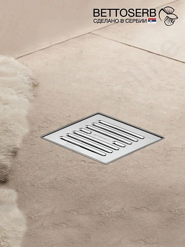 Душевой трап BETTOSERB 15x15 14702509 горизонтальный выпуск Душевой трап BETTOSERB 15x15 14702509 горизонтальный выпуск
