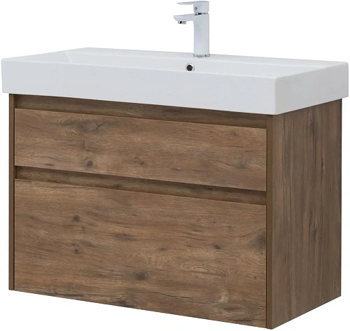 Тумба под раковину Aquanet Nova Lite 85 дуб рустикальный, 2 ящика 00249954 Тумба под раковину Aquanet Nova Lite 85 дуб рустикальный, 2 ящика 00249954