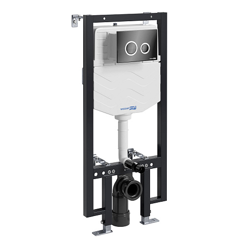 Инсталляция для унитаза WasserKRAFT Vils 56TLT.010.ME.PB01 с клавишей смыва черный Инсталляция для унитаза WasserKRAFT Vils 56TLT.010.ME.PB01 с клавишей смыва черный