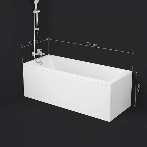 Акриловая ванна AM.PM Gem W93A-170-070W-A 170x70 см Акриловая ванна AM.PM Gem W93A-170-070W-A 170x70 см