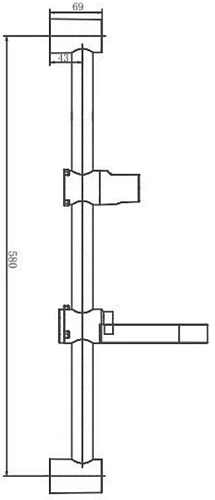 Душевая штанга Haiba HB8005 Душевая штанга Haiba HB8005