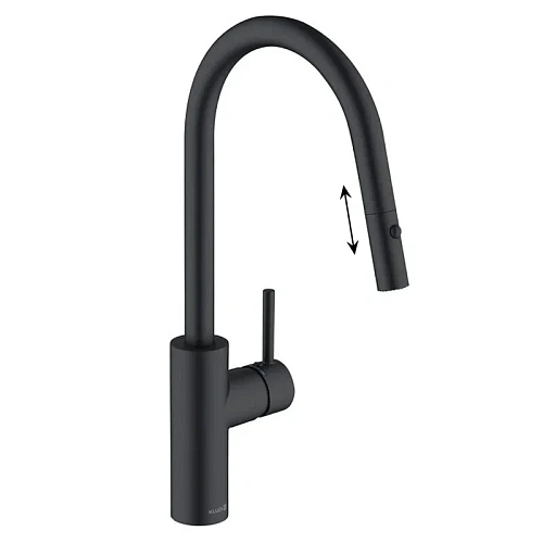 Смеситель для кухни Kludi E-GO VOICE 423006677 глубокий черный матовый Смеситель для кухни Kludi E-GO VOICE 423006677 глубокий черный матовый
