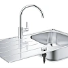 Кухонная мойка GROHE K200 45-S 86/50 со смесителем (31562SD1) Кухонная мойка GROHE K200 45-S 86/50 со смесителем (31562SD1)