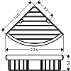 Полка hansgrohe Logis Universal 41710000, хром Полка hansgrohe Logis Universal 41710000, хром