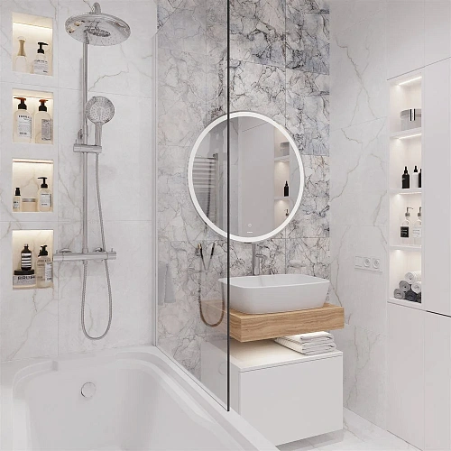 Комплект мебели STWORKI Ольборг 60 столешница дуб французский, без отверстий, с тумбой 60, с раковин 536112 Комплект мебели STWORKI Ольборг 60 столешница дуб французский, без отверстий, с тумбой 60, с раковин 536112