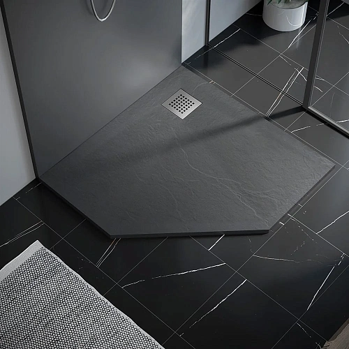 Душевой поддон Vincea VST-4SP1010G, 1000x1000x25 из искусственного камня, серый Душевой поддон Vincea VST-4SP1010G, 1000x1000x25 из искусственного камня, серый