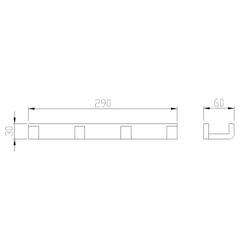 Крючок ABBER Westen AA1751NG никель Крючок ABBER Westen AA1751NG никель