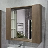 Зеркальный шкаф Comforty Ангара-90 00-00019939 дуб темно-коричневый с LED подсветкой и антизапотеванием