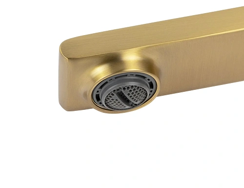 Смеситель для раковины Kaiser Serio шлифованное золото 05411-3 Смеситель для раковины Kaiser Serio шлифованное золото 05411-3