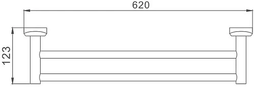 Полотенцедержатель Haiba HB1609 Полотенцедержатель Haiba HB1609