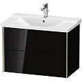 Тумба под раковину Duravit XVIU XV41160B140 подвесная 81 см черный глянцевый Тумба под раковину Duravit XVIU XV41160B140 подвесная 81 см черный глянцевый