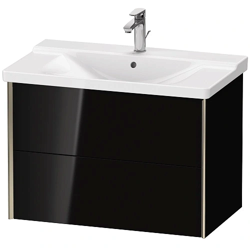 Тумба под раковину Duravit XVIU XV41160B140 подвесная 81 см черный глянцевый Тумба под раковину Duravit XVIU XV41160B140 подвесная 81 см черный глянцевый