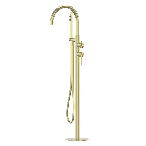 Смеситель для ванны ABBER Wasser Kreis 316 AF8115BG напольный, золото брашированное Смеситель для ванны ABBER Wasser Kreis 316 AF8115BG напольный, золото брашированное