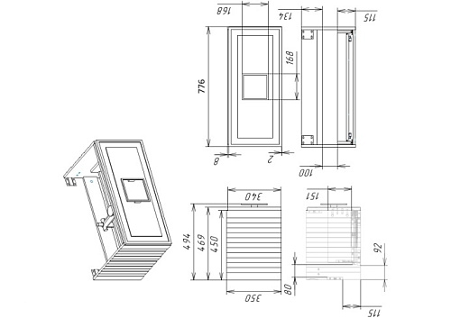 Тумба под раковину La Fenice Cubo Bianco 80 NFNC-01-CUB-B-80-2-GB белая матовая с белой ручкой и черной столешницей Тумба под раковину La Fenice Cubo Bianco 80 NFNC-01-CUB-B-80-2-GB белая матовая с белой ручкой и черной столешницей