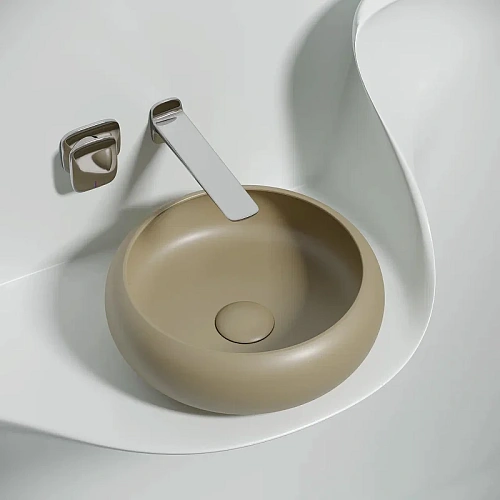 Раковина Ceramica Nova ELEMENT CN6050MC Капучино матовый накладная Раковина Ceramica Nova ELEMENT CN6050MC Капучино матовый накладная