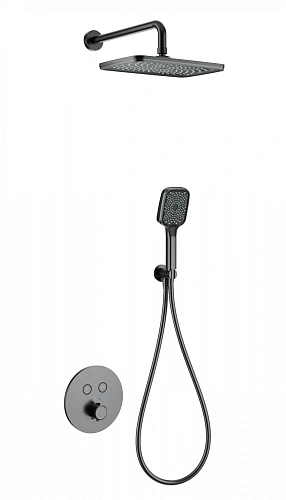 Душевая система Wonzon & Woghand с термостатом, встраиваемая, темный графит (WW-D2017-A-BGG) Душевая система Wonzon & Woghand с термостатом, встраиваемая, темный графит (WW-D2017-A-BGG)