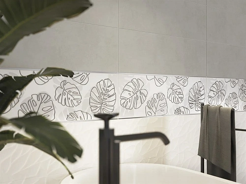 Вставка Cersanit Glory белый 25x75 GO2U051 Вставка Cersanit Glory белый 25x75 GO2U051