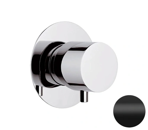 Переключатель потоков Remer X Style N93DEV3NO на 3 выхода, черный матовый Переключатель потоков Remer X Style N93DEV3NO на 3 выхода, черный матовый