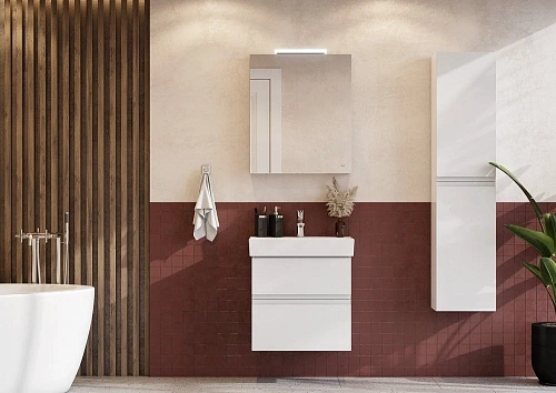 Зеркальный шкаф Roca Oleta 60 левый, белый матовый, A857645501 Зеркальный шкаф Roca Oleta 60 левый, белый матовый, A857645501