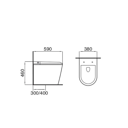 Унитаз приставной Grossman Smart GR-PR-5702 (580х380х460) белый с сиденьем Унитаз приставной Grossman Smart GR-PR-5702 (580х380х460) белый с сиденьем
