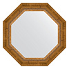 Картинка анонса товара «зеркало в багетной раме evoform octagon, by 3673, 53 x 53 см, состаренная бронза с плетением»