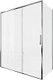 Детальная картинка товара «душевой уголок aquanet pleasure evo 160x80 ae65-160x80-ct профиль хром, прозрачное стекло»