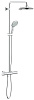 Картинка анонса товара «душевая система grohe euphoria power&amp;soul 190 с термостатическим смесителем, хром (26186000)»
