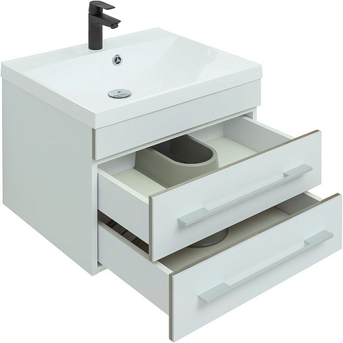 Тумба под раковину Aquanet Верона 58 New белый матовый 00272423 Тумба под раковину Aquanet Верона 58 New белый матовый 00272423