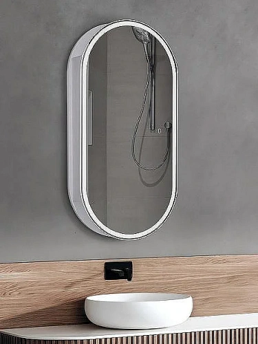 Зеркальный шкаф ABBER Kontur AG6339S с подсветкой, сенсор, диммер Зеркальный шкаф ABBER Kontur AG6339S с подсветкой, сенсор, диммер